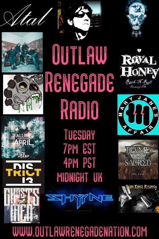 Getting some love from @outlawrenegaderadio tonight!! Putting us in their rota